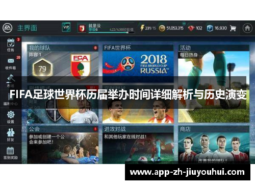 FIFA足球世界杯历届举办时间详细解析与历史演变