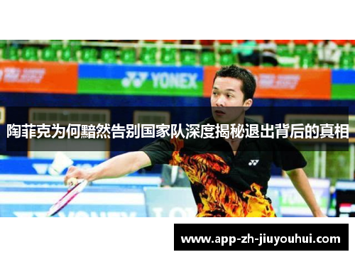 陶菲克为何黯然告别国家队深度揭秘退出背后的真相